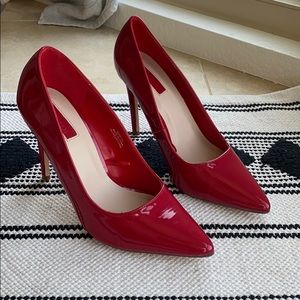 Forever 21 red patent heels, size 9